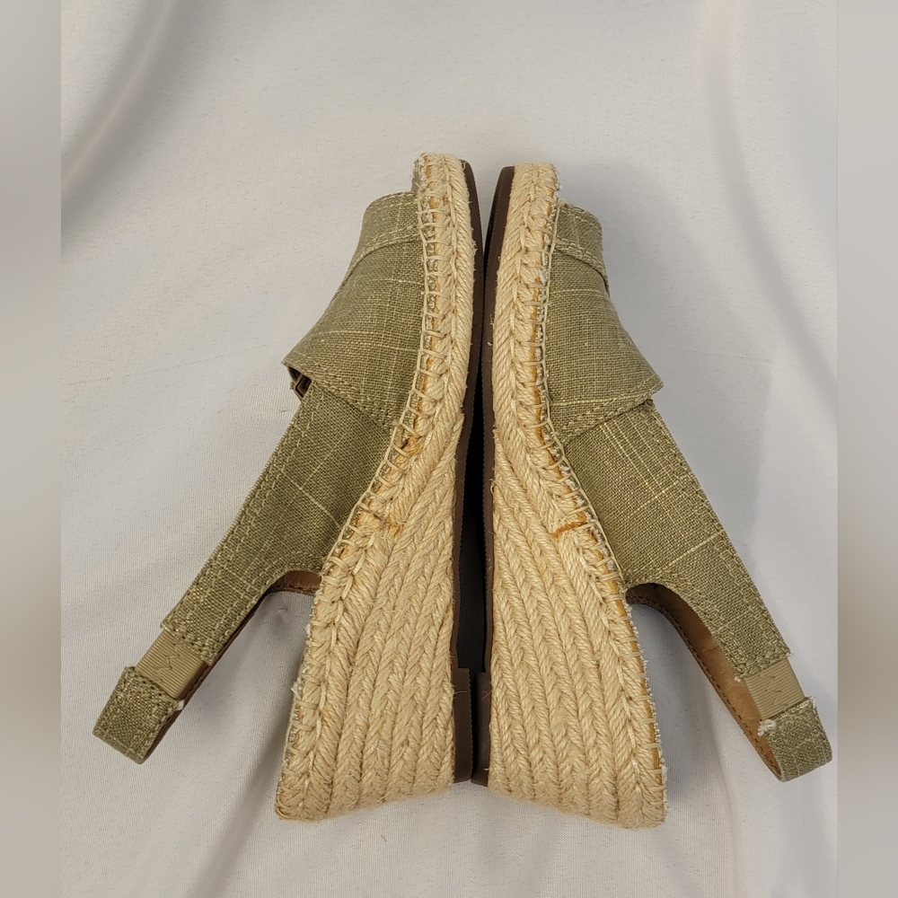 Clarks Artesian Espadrille Slingbacks Size 5.5M - Picture 6 of 14